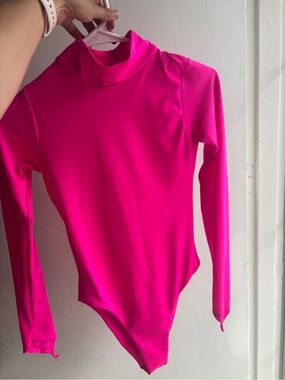 NWT Makara Luna Long Sleeve One Piece - Neon Pink